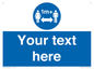 MH6128: 1M  Social Distance custom sign