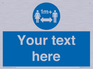 MH6128: 1M  Social Distance custom sign