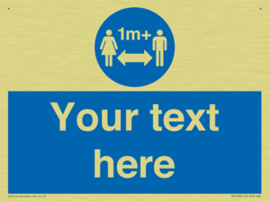 MH6128: 1M  Social Distance custom sign