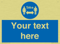 MH6128: 1M  Social Distance custom sign