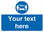 MH6128: 1M  Social Distance custom sign