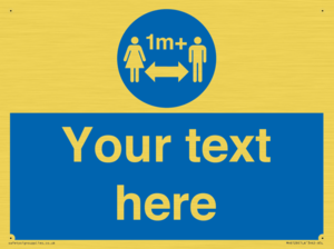 MH6128: 1M  Social Distance custom sign