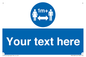 MH6128: 1M  Social Distance custom sign