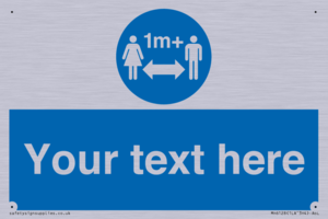 MH6128: 1M  Social Distance custom sign