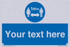 MH6128: 1M  Social Distance custom sign