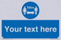 MH6128: 1M  Social Distance custom sign
