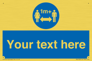 MH6128: 1M  Social Distance custom sign