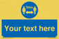 MH6128: 1M  Social Distance custom sign