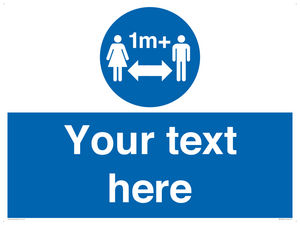 MH6128: 1M  Social Distance custom sign