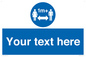 MH6128: 1M  Social Distance custom sign