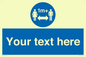 MH6128: 1M  Social Distance custom sign