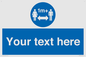 MH6128: 1M  Social Distance custom sign