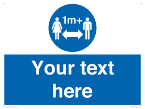 MH6128: 1M  Social Distance custom sign
