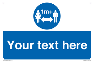MH6128: 1M  Social Distance custom sign