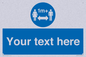 MH6128: 1M  Social Distance custom sign