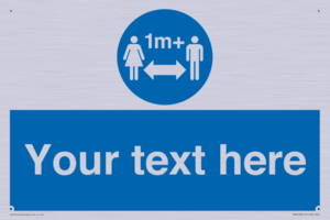 MH6128: 1M  Social Distance custom sign