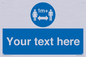 MH6128: 1M  Social Distance custom sign