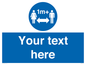 MH6128: 1M  Social Distance custom sign