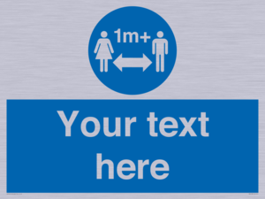 MH6128: 1M  Social Distance custom sign