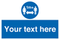 MH6128: 1M  Social Distance custom sign