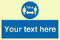 MH6128: 1M  Social Distance custom sign