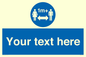 MH6128: 1M  Social Distance custom sign