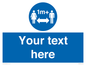 MH6128: 1M  Social Distance custom sign