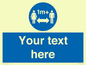 MH6128: 1M  Social Distance custom sign