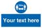 MH6128: 1M  Social Distance custom sign