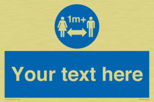 MH6128: 1M  Social Distance custom sign