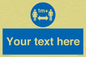 MH6128: 1M  Social Distance custom sign