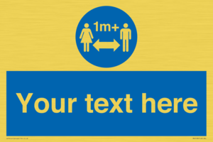 MH6128: 1M  Social Distance custom sign