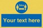 MH6128: 1M  Social Distance custom sign