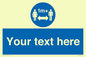 MH6128: 1M  Social Distance custom sign