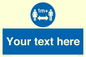 MH6128: 1M  Social Distance custom sign