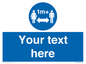 MH6128: 1M  Social Distance custom sign
