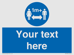 MH6128: 1M  Social Distance custom sign