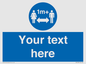 MH6128: 1M  Social Distance custom sign