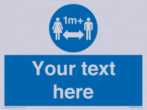 MH6128: 1M  Social Distance custom sign