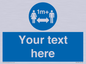 MH6128: 1M  Social Distance custom sign