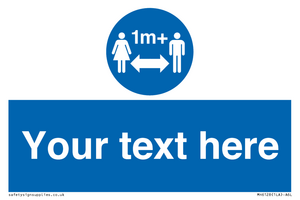 MH6128: 1M  Social Distance custom sign