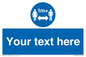 MH6128: 1M  Social Distance custom sign