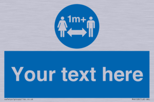 MH6128: 1M  Social Distance custom sign
