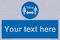 MH6128: 1M  Social Distance custom sign