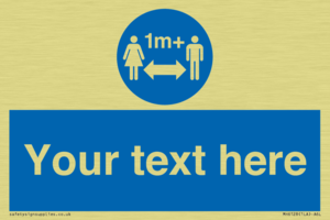 MH6128: 1M  Social Distance custom sign