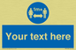 MH6128: 1M  Social Distance custom sign