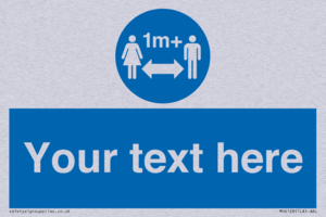 MH6128: 1M  Social Distance custom sign