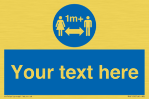 MH6128: 1M  Social Distance custom sign