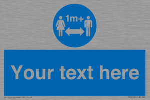 MH6128: 1M  Social Distance custom sign