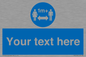 MH6128: 1M  Social Distance custom sign